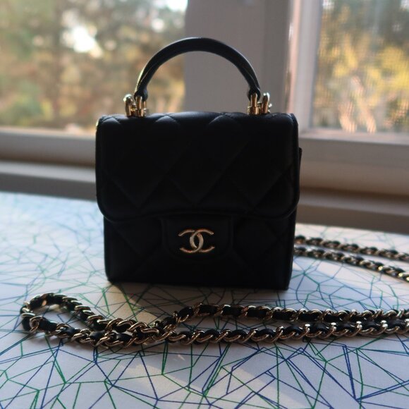 chanel mini handle bag - Picture 1 of 6